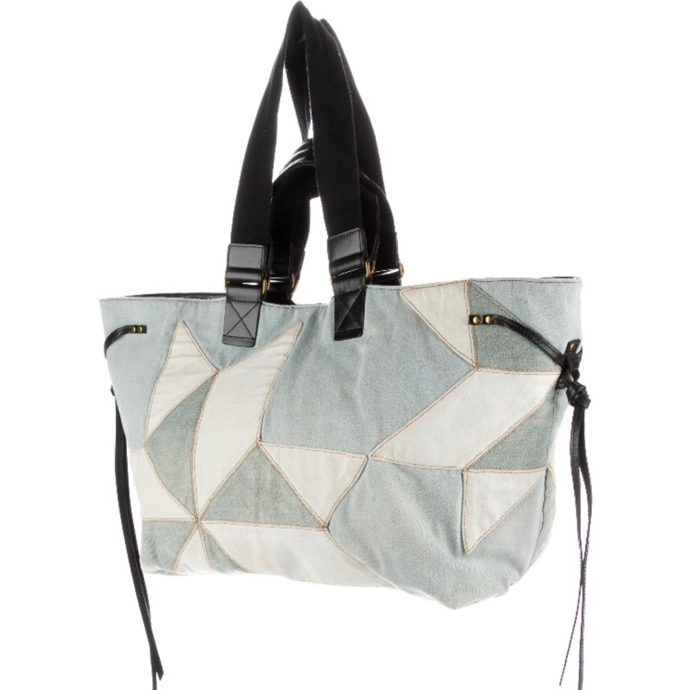 Isabel Marant Etoile‎ “Lea” Geometric Pattern Jean denim tote bag - Picture 2 of 7